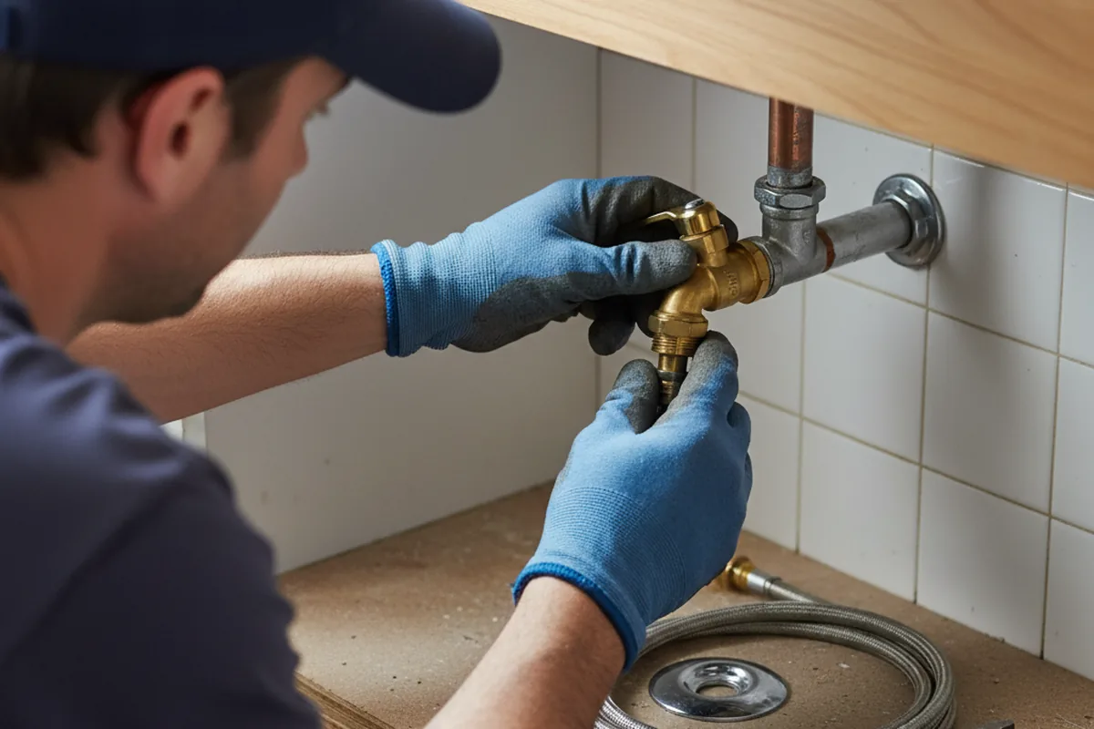 Shutoff valve and fitting work during Faucet and Fixture Repair in Guntersville